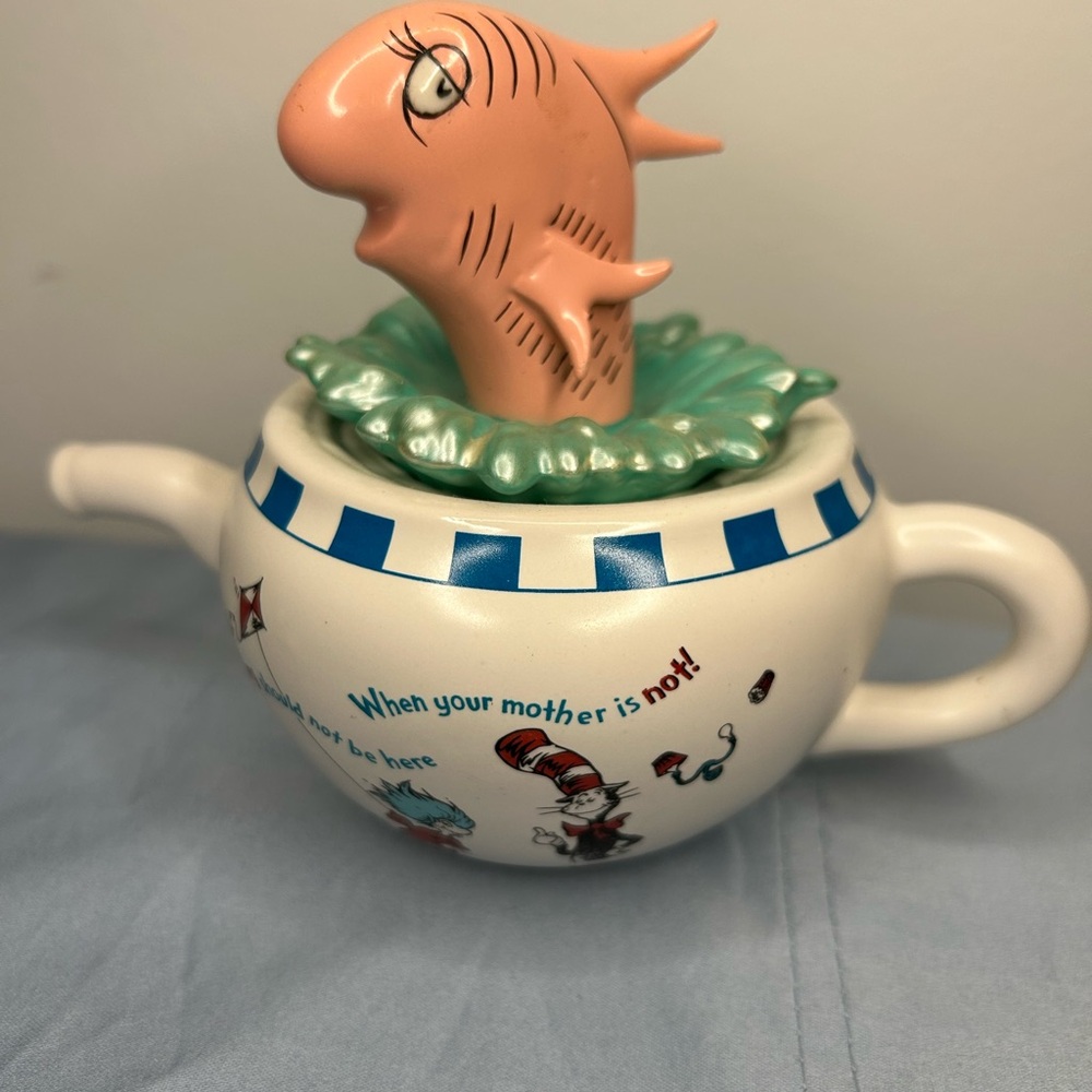 Hallmark Dr. Seuss Fish in the Pot Teapot